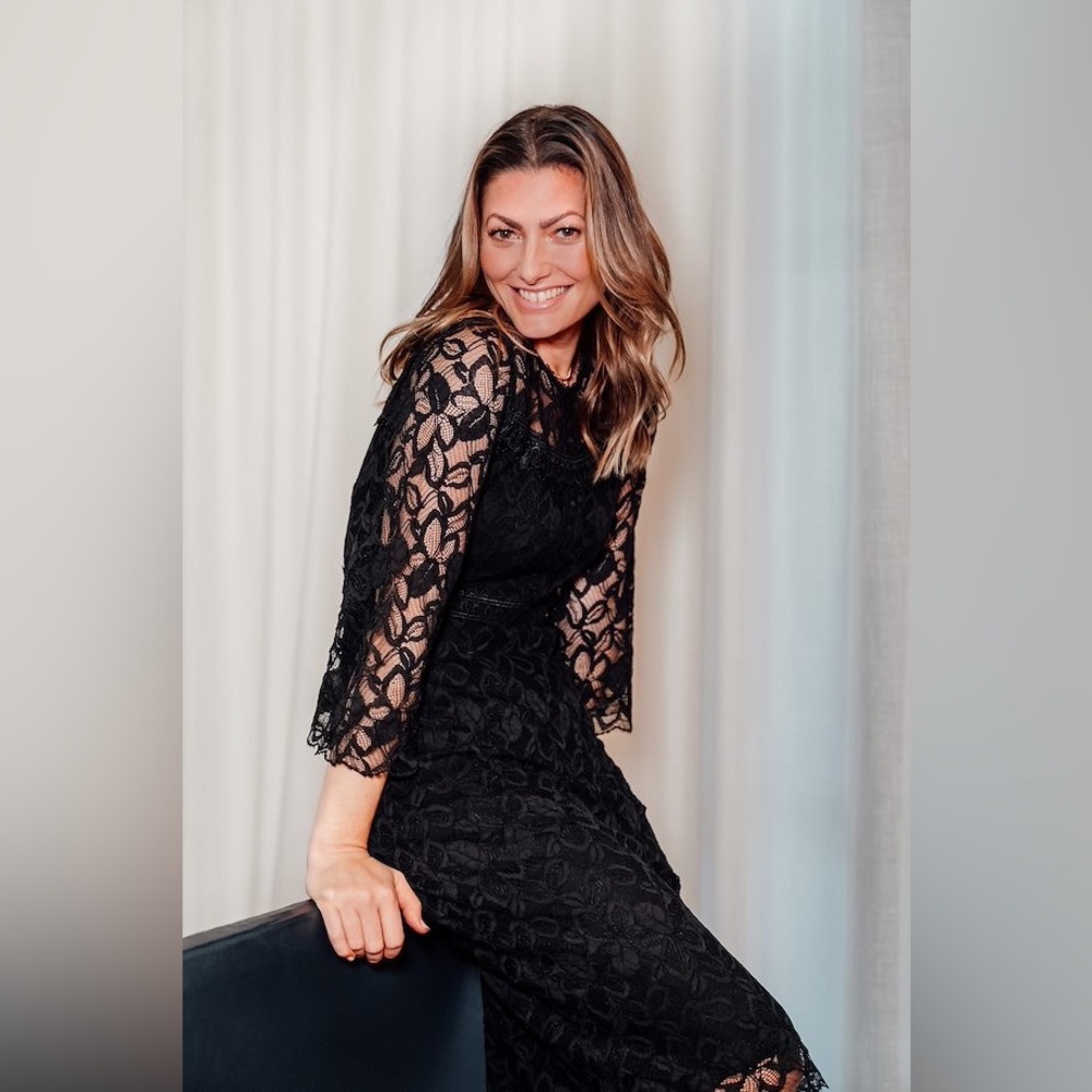 PART TWO Copenhagen VALENTINA Dress | EU 38 | Medium | Black Lace